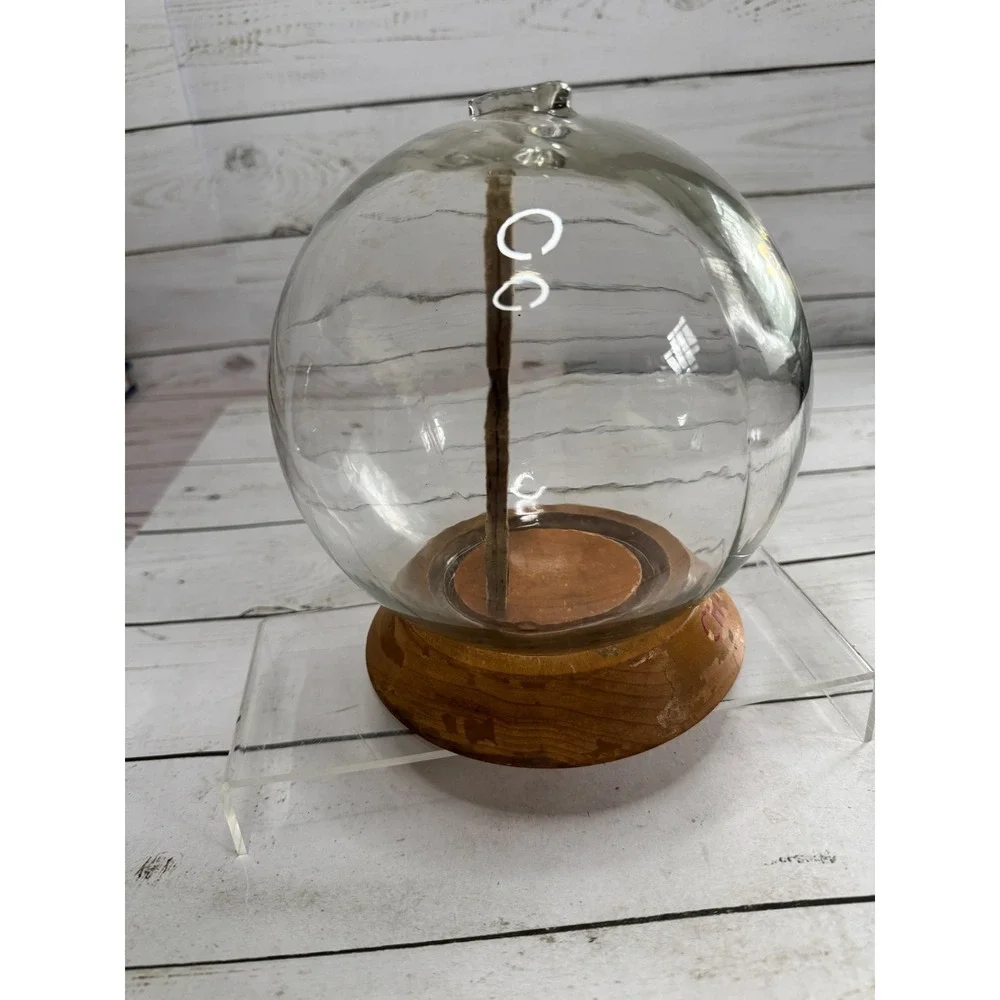 Vintage Vic Moran Change For The‎ New Baby Glass Bubble Bank Money Meter